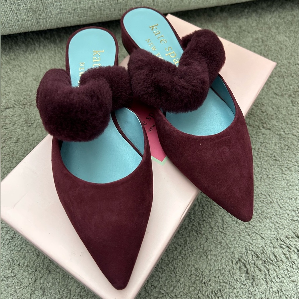 Kate Spade Burgundy Marielle Flats